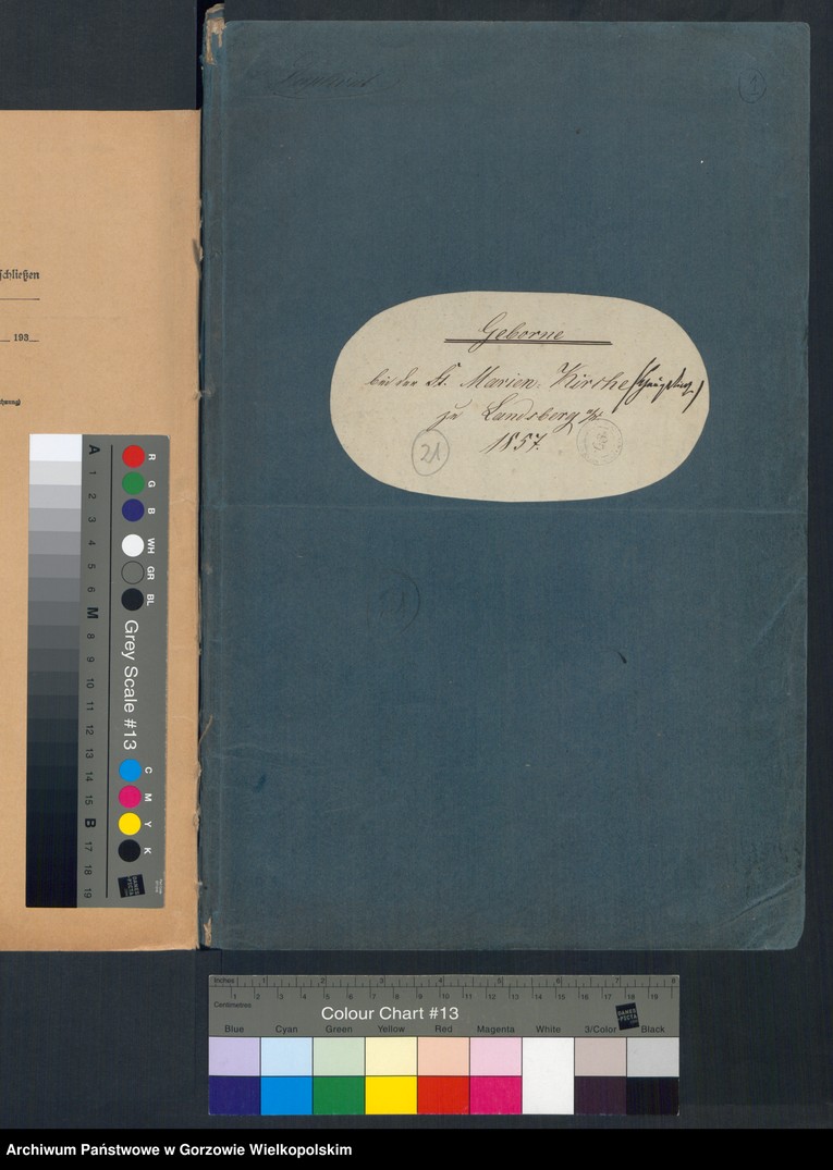 image.from.unit.number "Duplikate der Hauptkirche Landsberg an der Warthe (zawiera też księgę zgonów Konkordien Kirche z 1857 r.)"