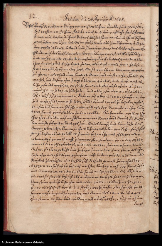 image.from.unit.number "[…] Praesidirende[s] Ambtbuch H. Bürgerm. Heinrich Freders [16.III.1648-31.III.1649] /indeks/"