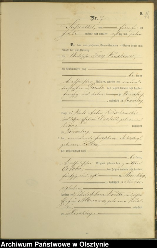 image.from.unit.number "Heiraths-Haupt-Register Nr 1 - 13"