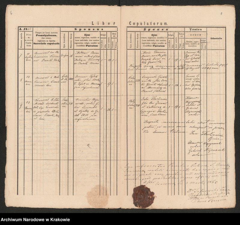 Obraz 6 z jednostki "[Księga małżeństw]"