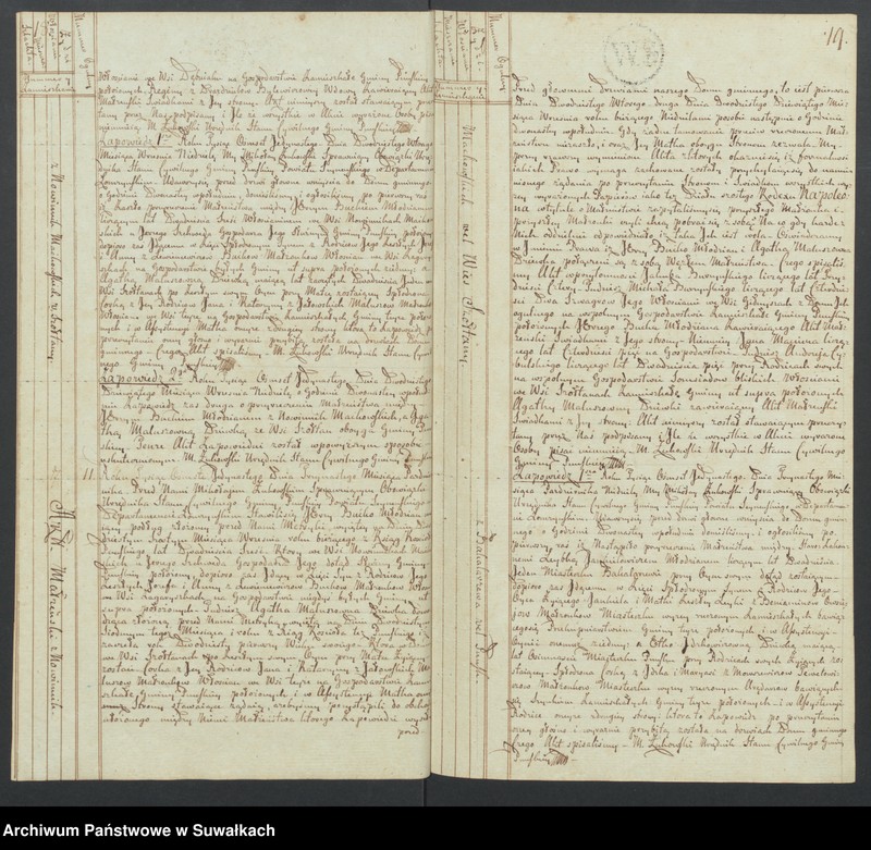image.from.unit.number "Akta małżeństwa gminy puńskiey od 1-go maja 1811roku do dnia ostatniego grudnia."