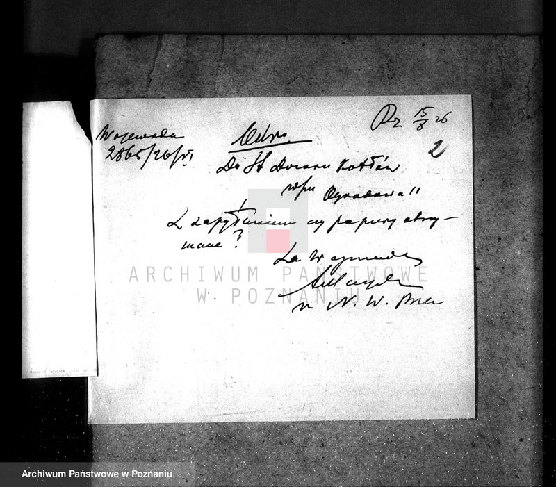 Obraz 6 z jednostki "Majętność Skoraszewice pow. gostyński, własność Sypniewskiego nr woj. kotła 5920"