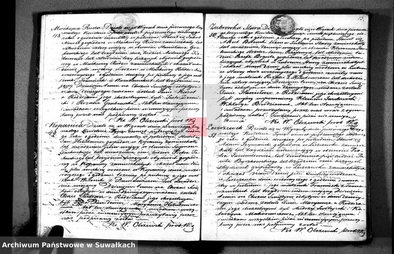 Obraz 15 z jednostki "Duplikat akt urodzonych, zaślubionych i zmarłych parafii wigierskiej z roku 1857"