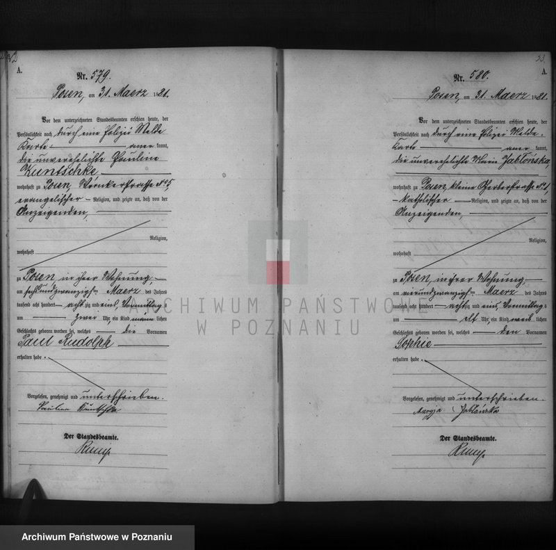 Obraz 18 z jednostki "Księga urodzeń t. II"