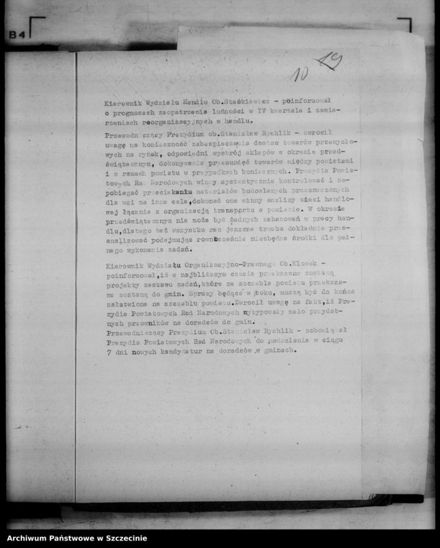 image.from.unit.number "Protokół posiedzenia Prezydium Wojewódzkiej Rady Narodowej  nr 111, miesiąc listopad"