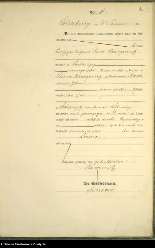 image.from.unit.number "Geburts-Haupt-Register Nr 1 - 121"