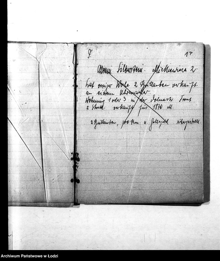 Obraz 20 z jednostki "Verstecktes Judengut [Nazwiska i adresy Żydów ukrywających dewizy, kosztowności, futra i inne]"