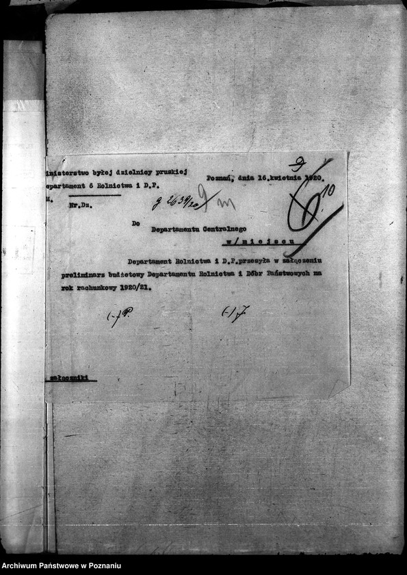 Obraz 14 z jednostki "Budżet - korespondencje"