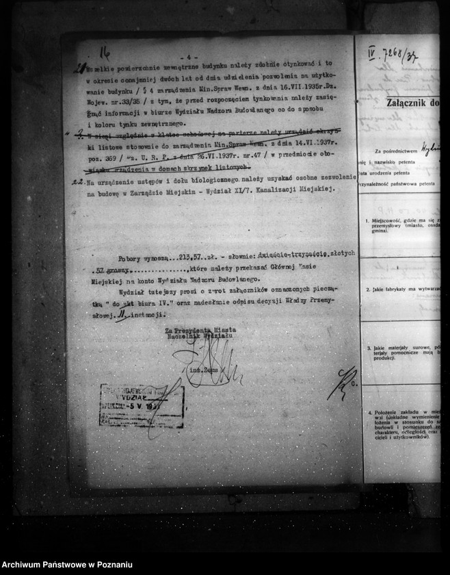 image.from.unit.number "Zatwierdzenie zakładu przemysłowego /wytwórni dachówek/ Firmy Kędziora na Ratajach"