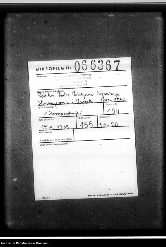 Obraz 2 z jednostki "Korespondencja"