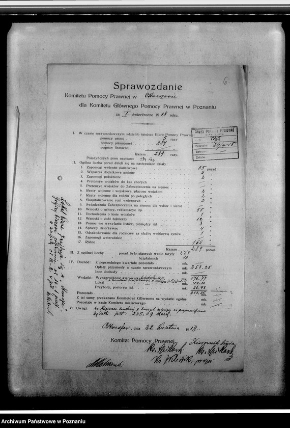 Obraz 10 z jednostki "Sprawozdania z Ostrzeszowa i Szamotuł"