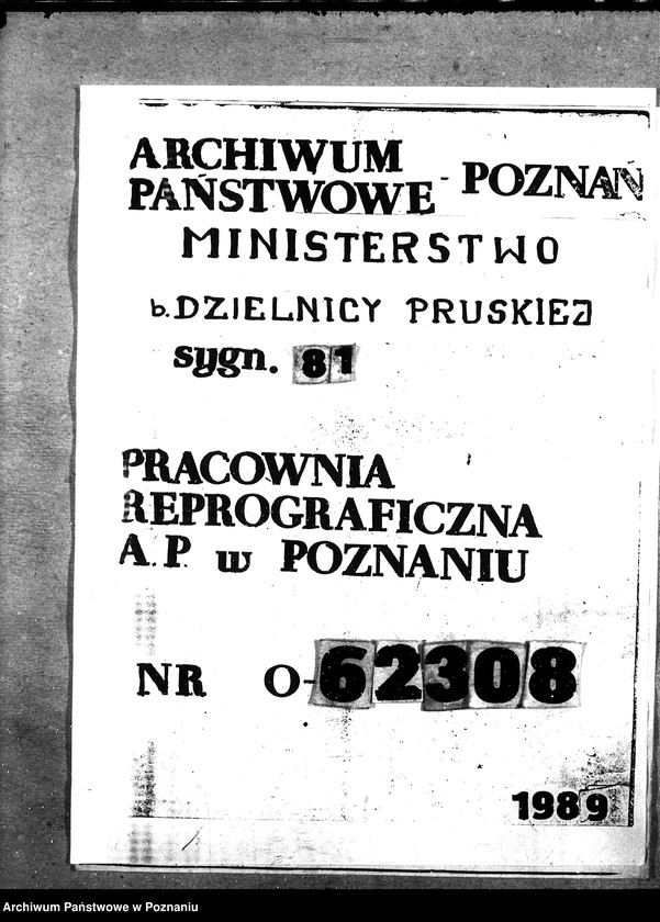 Obraz 1 z jednostki "Sprawy szczegółowo-administracyjne Aprowizacja Kongresówki"