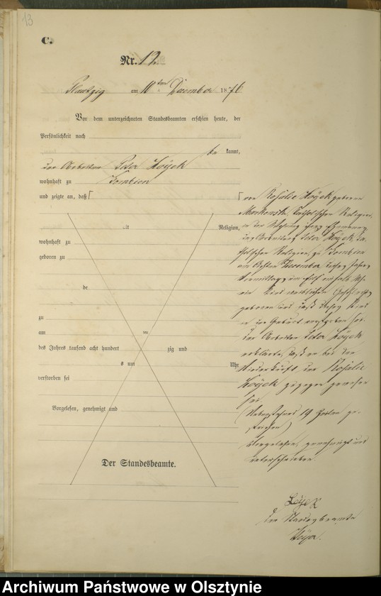 image.from.unit.number "Sterbe-Haupt-Register Nr 1 - 13"