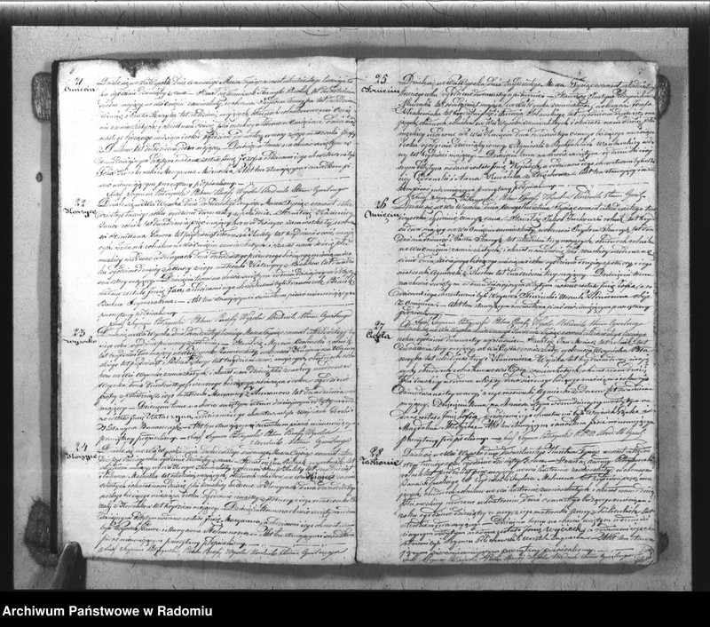 image.from.unit.number "Książka Duplikat Akt Cywilno - Religijnych Parafij Wysoka w okręgu Szydłowieckim Powiecie Opoczyńskim Gubernij Sandomierskiey na rok 1843 sporządzony"