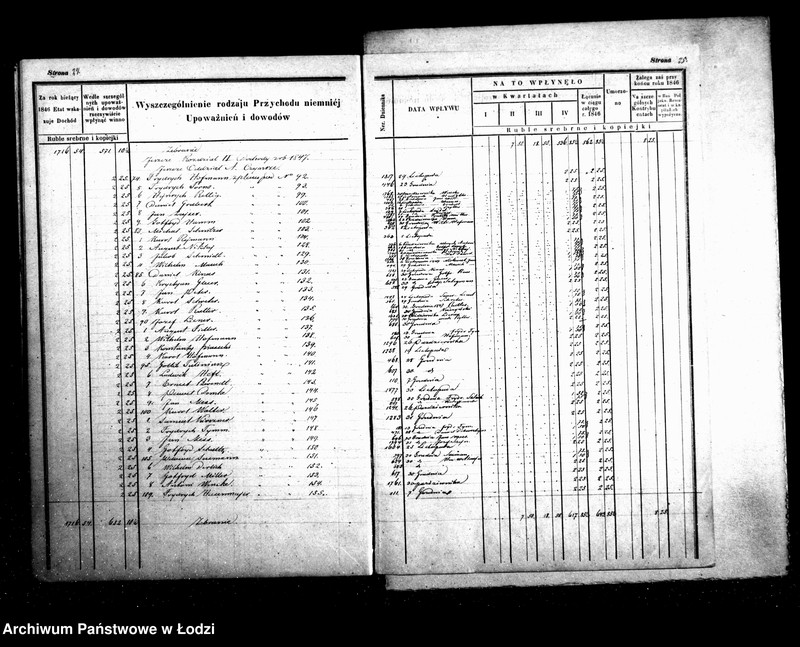 Obraz 17 z jednostki "Manuał przychodu i wydatków kasy ekonomicznej m. Łodzi na r. 1847"