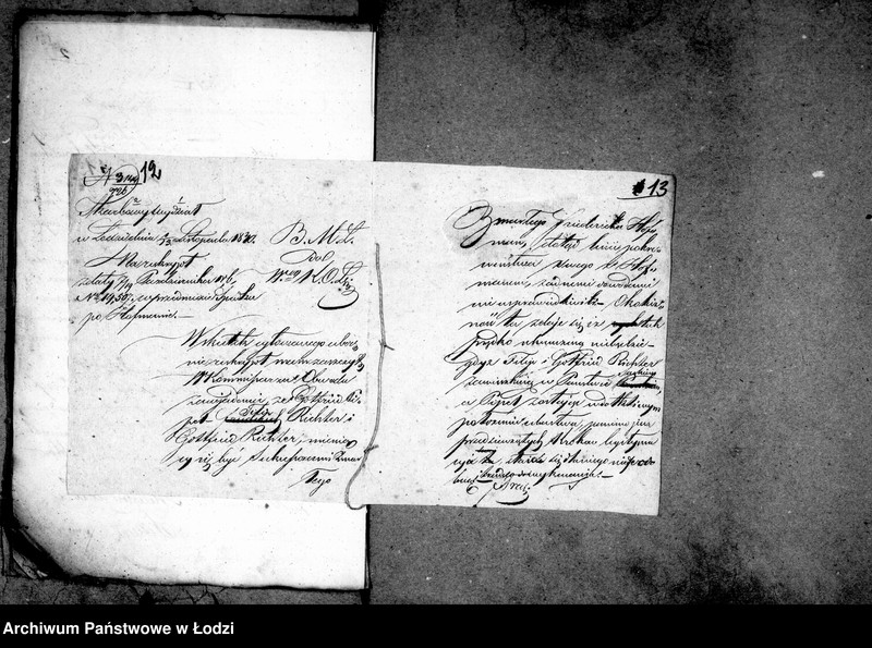 Obraz 12 z jednostki "Akta tyczące się spisu inwentarzy i rad familijnych"