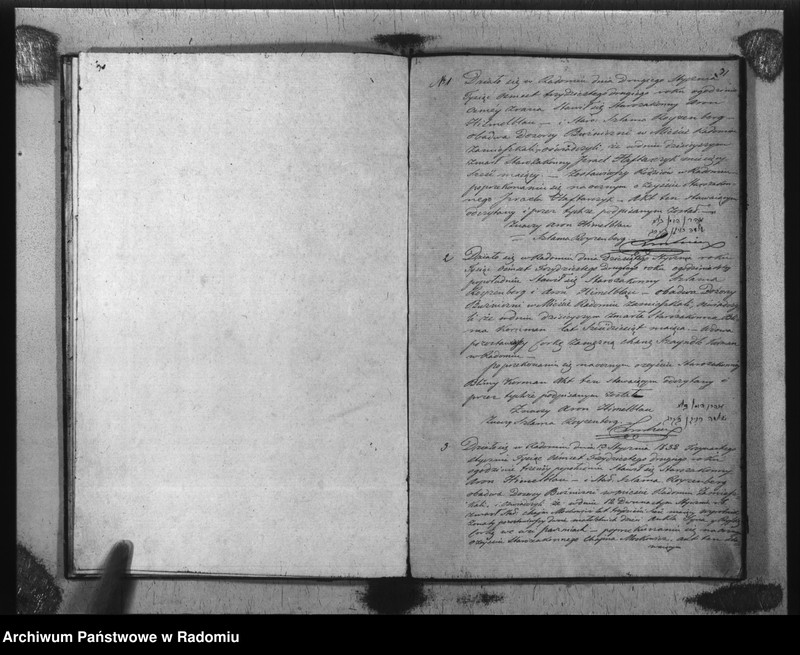 image.from.unit.number "Akta Stanu Cywilnego Wyz. Mojżeszowego Parafii Radom Urodzin, Małżeństwa i Zejścia z Roku 1832"