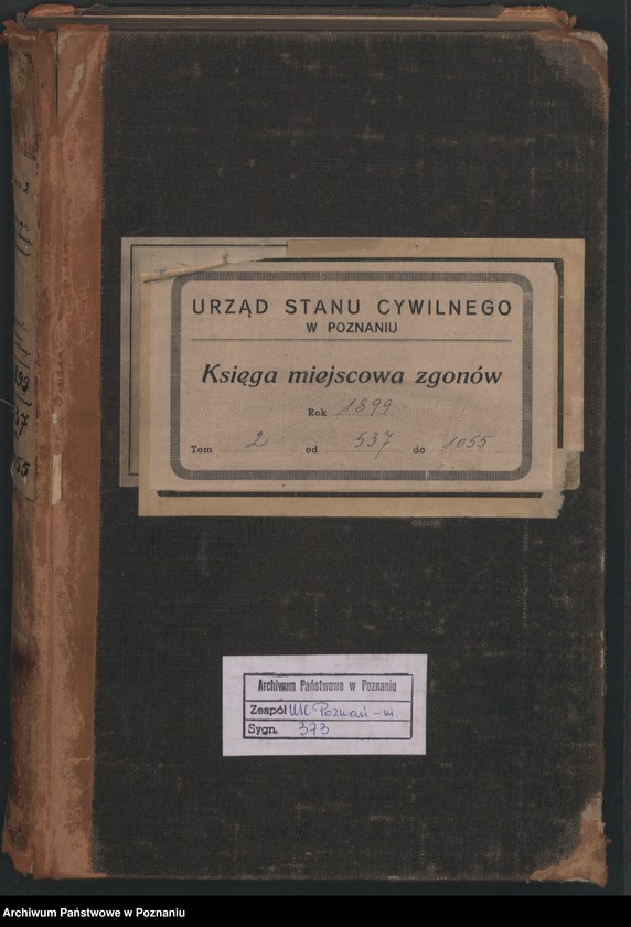 Obraz 2 z jednostki "Księga zgonów t. II"