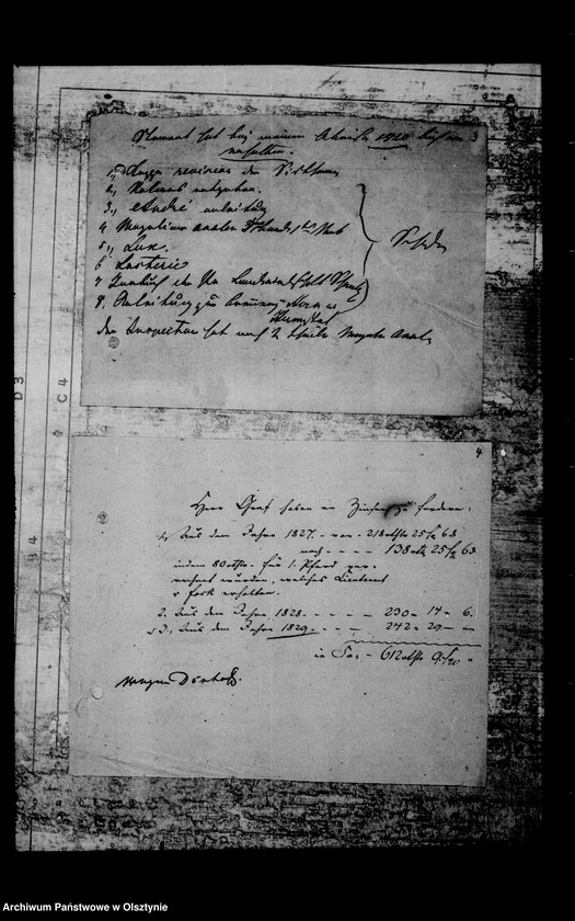 image.from.unit.number "/Abrechnungen des Gfen Lehndorff mit Eugen Dönhoff, dem Verwalter Kurella, Gutspächter Werner in Stawisken u. a., bei Pachtübergaben von Stawken, Kl. Steinort, Taberlack, Stobben u. Pristanien u. das Inventarium v. Kittlitz/"