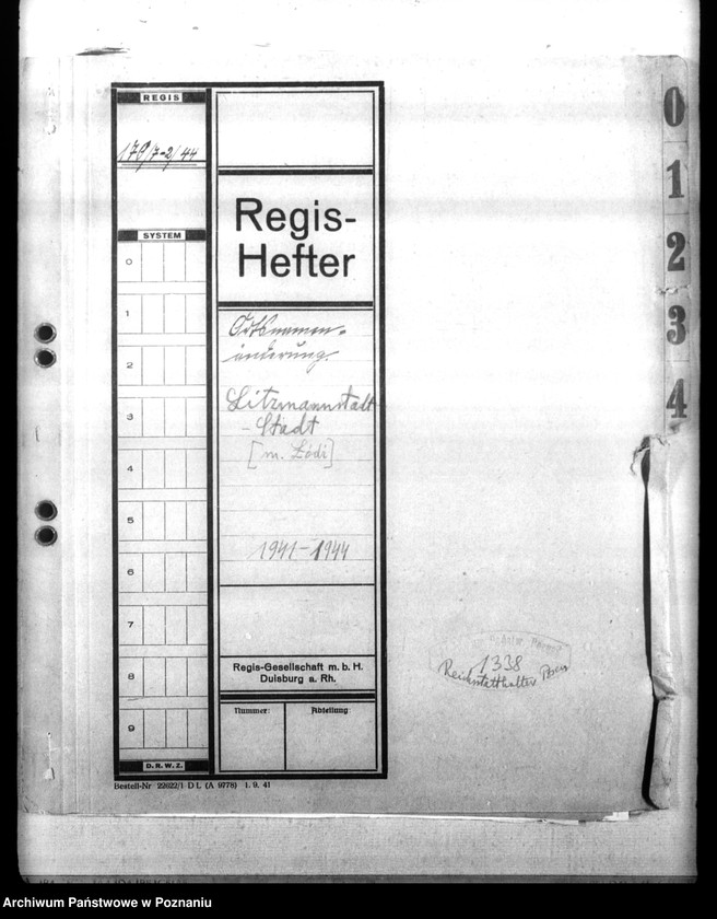 Obraz 4 z jednostki "Ortsnamenänderung - Litzmannstadt - Stadt (miasto Łódź)"