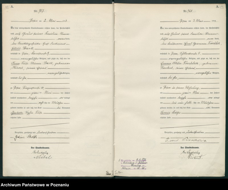 Obraz 9 z jednostki "Księga miejscowa urodzeń tom III [Rejestr główny urodzeń]"