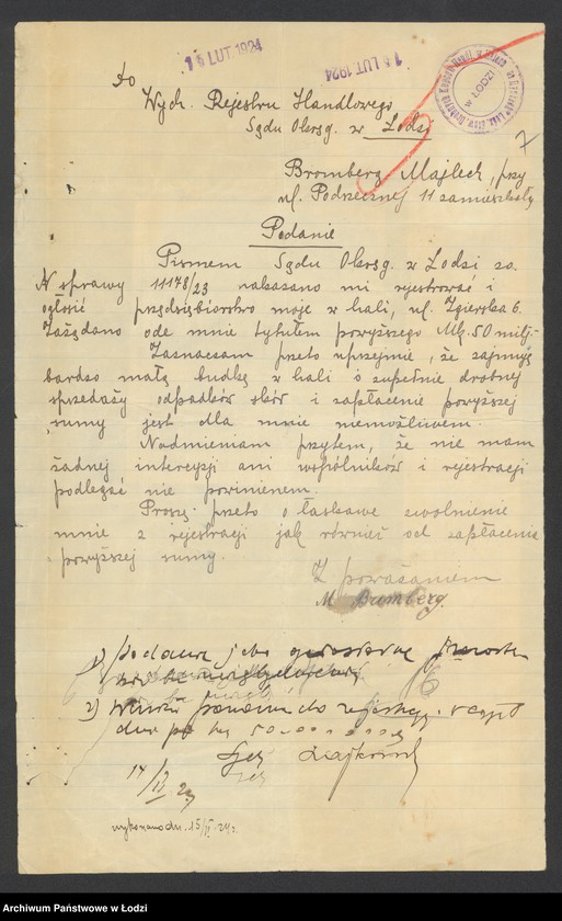 Obraz 9 z jednostki "Majlech Bromberg- drobny handel skórą"