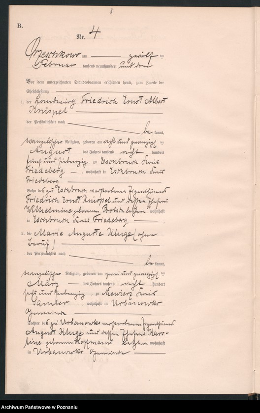 Obraz 10 z jednostki "Księga małżeństw"