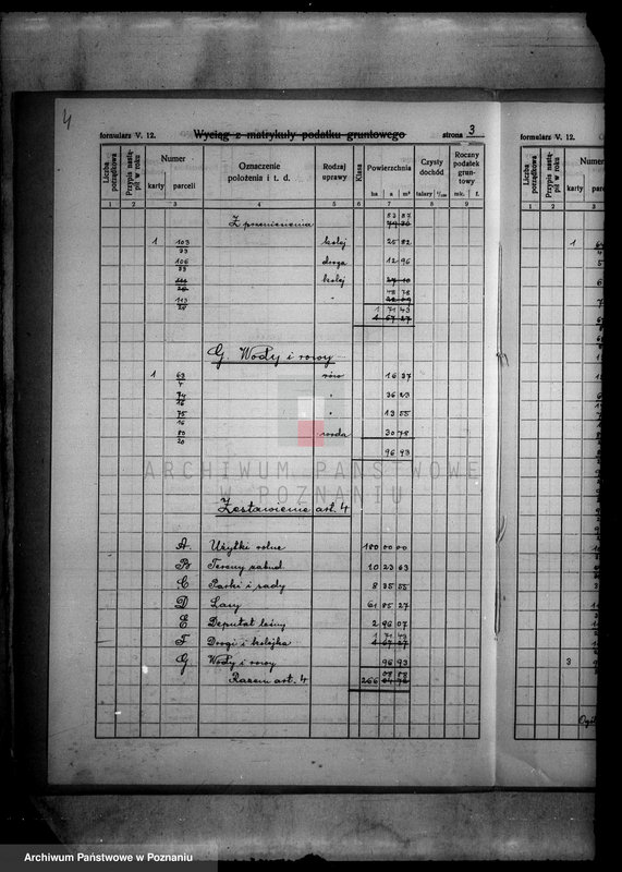Obraz 8 z jednostki "Rejestr pomiarowy wyłączeń z art. 4 i 5 ustawy o reformie rolnej z majątku Kosztowo powiatu wyrzyskiego"