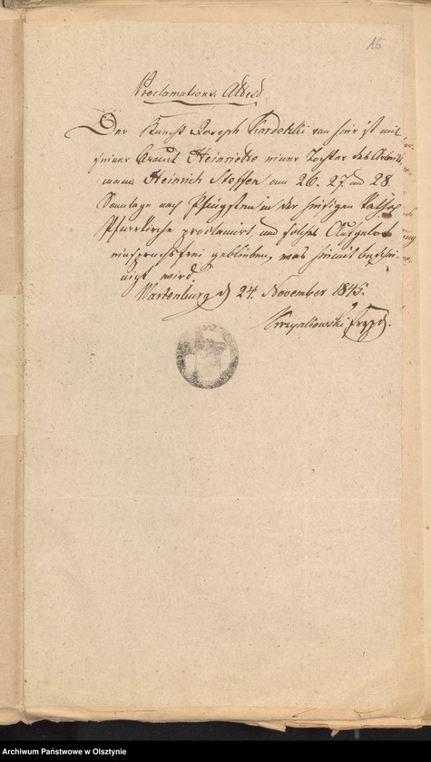 image.from.unit.number "Heiratskonsense und andere standesamtliche Angelegenheiten der evangelischen Kirche zu Wartenburg"