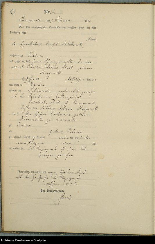 image.from.unit.number "Sterbe-Haupt-Register Nr 1 - 51"