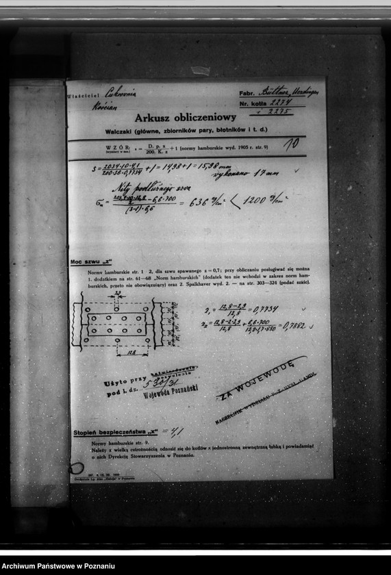 Obraz 16 z jednostki "Cukrownia w Kościanie nr woj. kotła 1867"