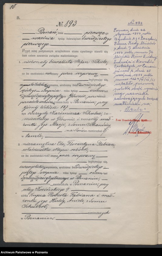 Obraz 12 z jednostki "Księga miejscowa małżeństw tom IV [Rejestr główny małżeństw]"