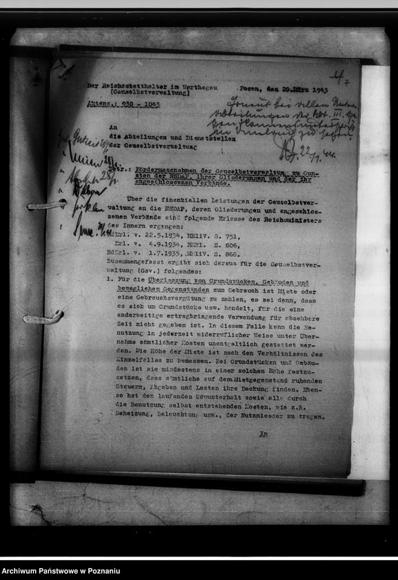 Obraz 11 z jednostki "Rundschreiben der Gaukämmerei - 1944."