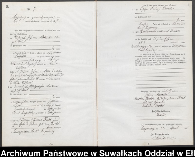 image.from.unit.number "Heiraths-Neben-Register des Preussischen Standes-Amtes Angerburg Kreis Angerburg"