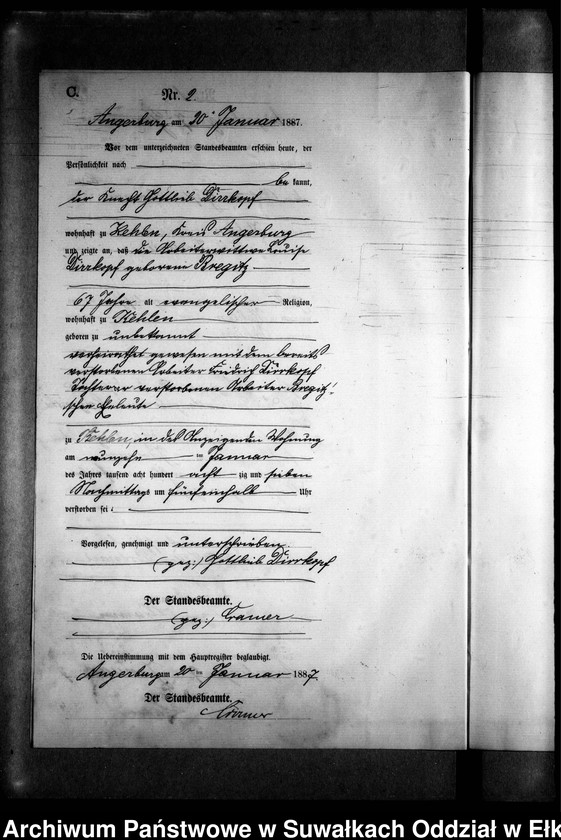 image.from.unit.number "Sterbe-Neben-Register des Preussischen Standes-Amtes Kehlen Kreis Angerburg"