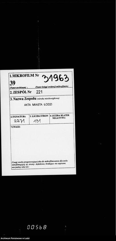 Obraz 2 z jednostki "Ob uveličenji štata Lodzinskago Gorodovago Magistrata"