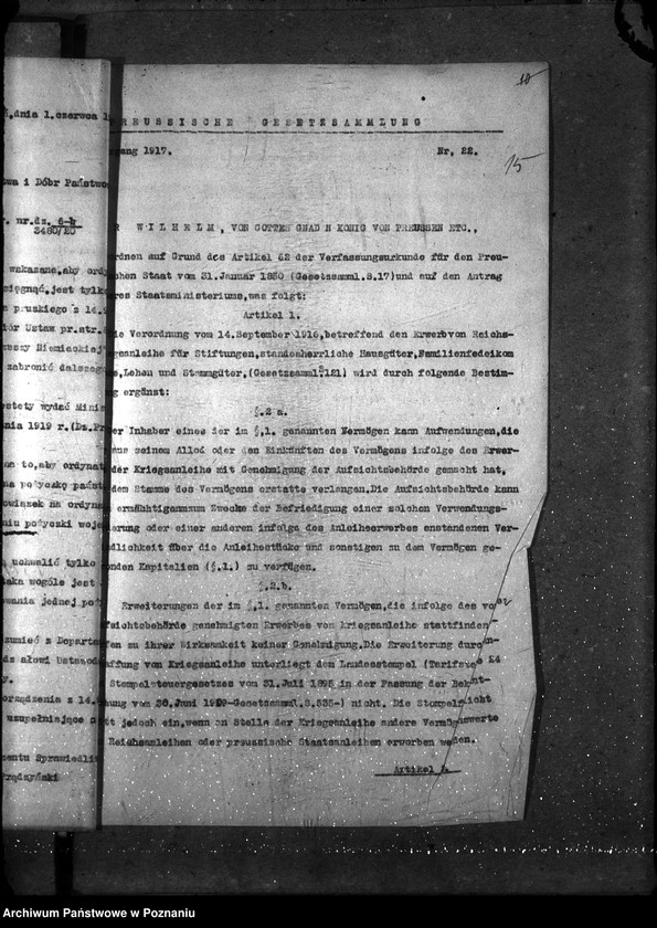 Obraz 19 z jednostki "Sprawy gospodarcze - ogólne Pożyczka Państwowa"