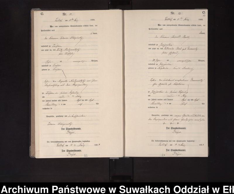 image.from.unit.number "Sterbe-Neben-Register des Königlichen Preussischen Standes-Amtes Orlen Kreis Loetzen"
