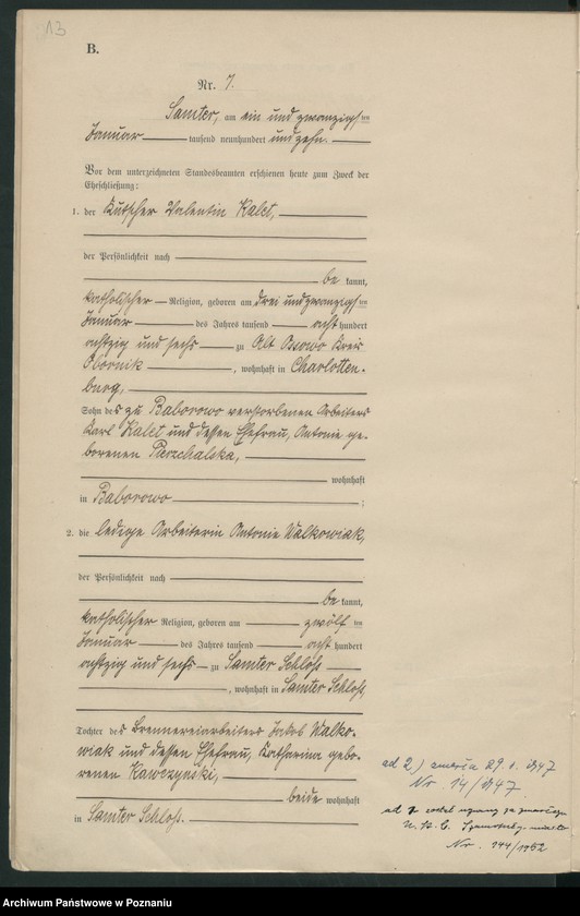 Obraz 16 z jednostki "Heirats-Haupt-Register"