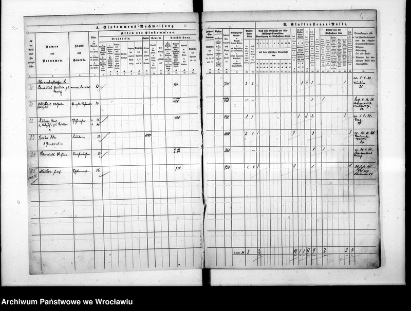 image.from.unit.number "Klassensteuerrolle nebst Eikommens - Nachweisung"