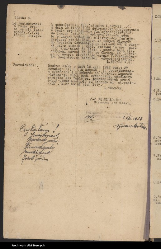 image.from.unit.number "[Rozkazy Komendanta Policji Państwowej IX Okręgu w Tarnopolu. (Nr 1-80/1923)]"