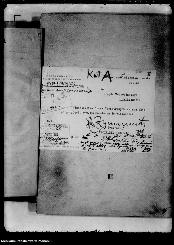 Obraz 12 z jednostki "/Sprawy obywatelstwa/"