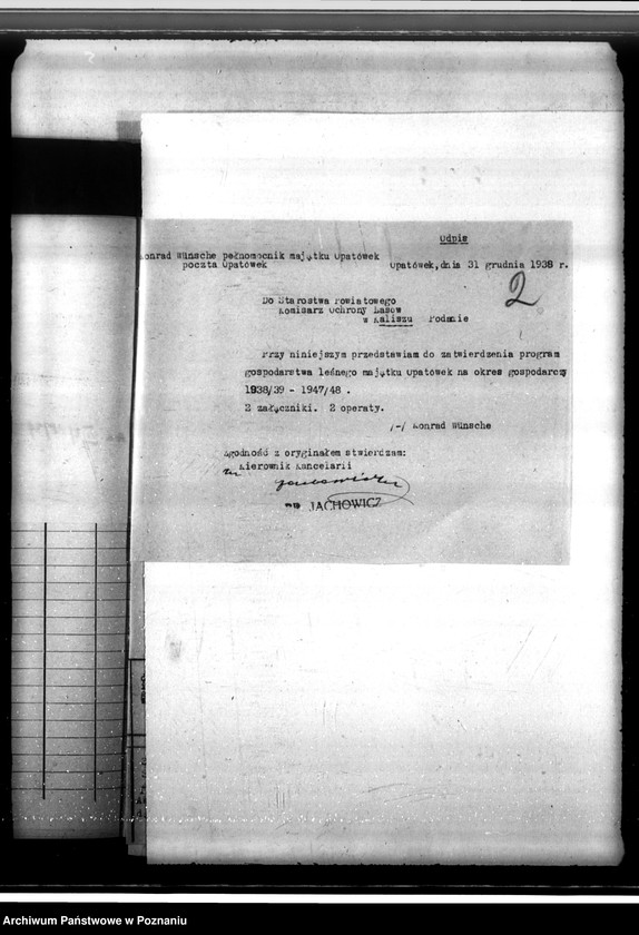 Obraz 6 z jednostki "Majątek Opatówek powiat kaliski sprawy leśne"