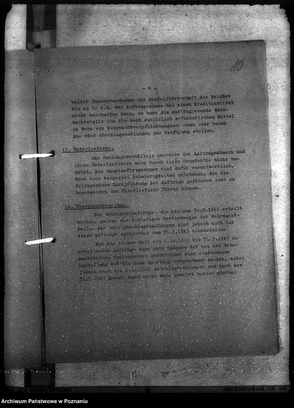 Obraz 14 z jednostki "Reichswirtschaftshilfe und Finanzierung von Wehrmachtsanträgen"