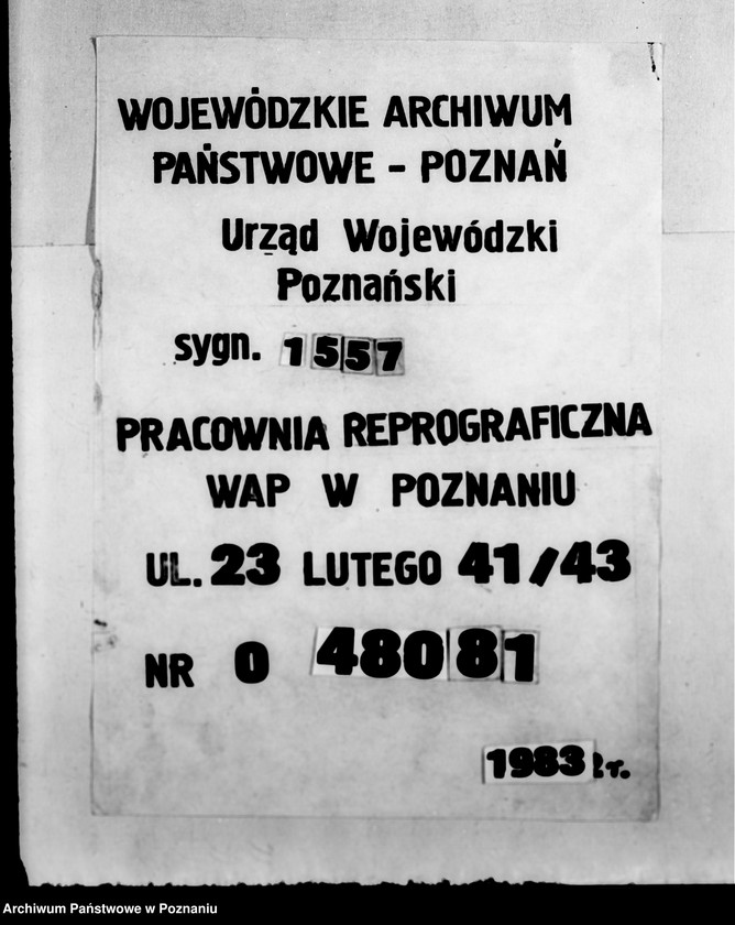 Obraz 1 z jednostki "/Kartoteka stowarzyszeń i zakładów opiekuńczych/"