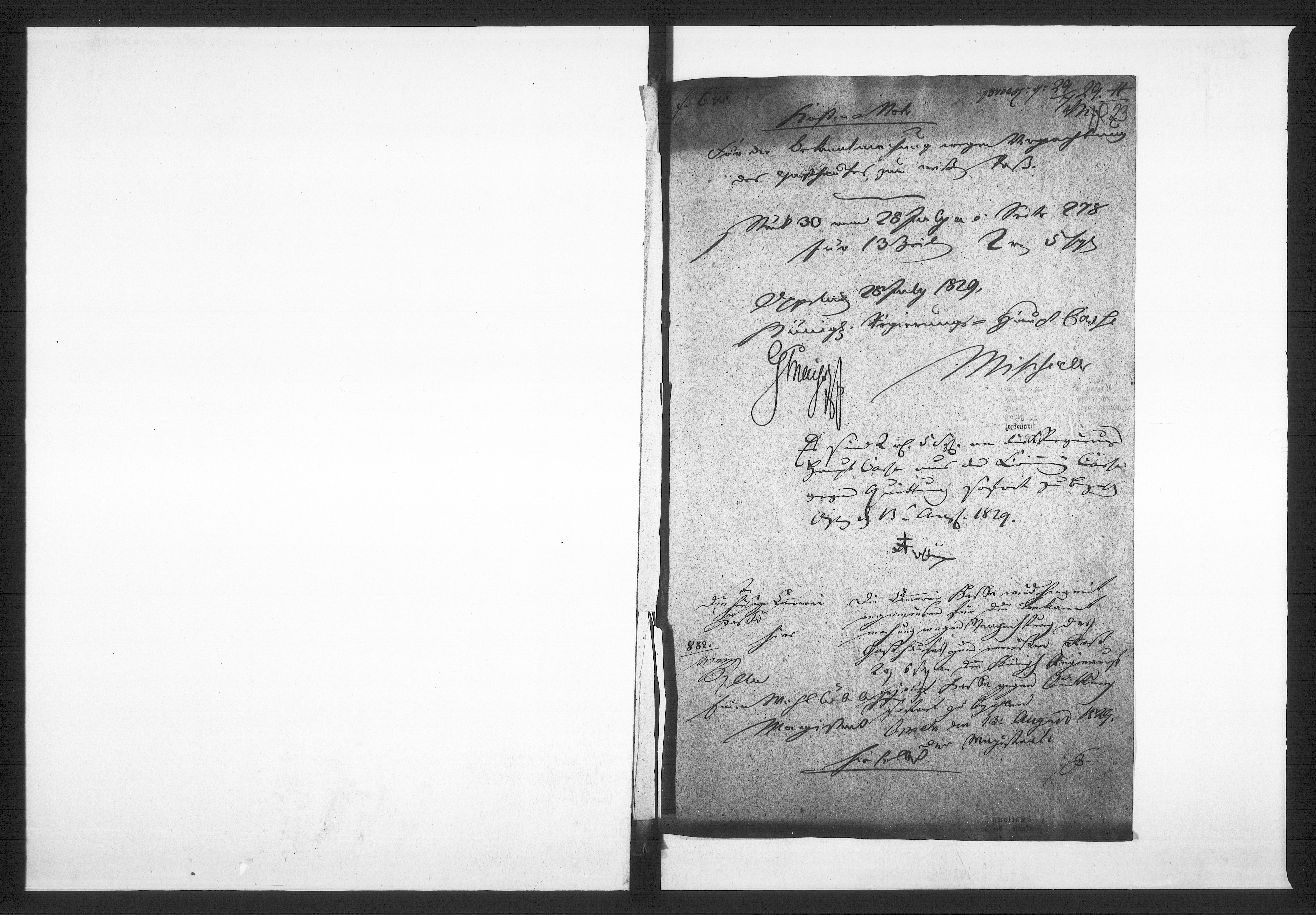 Obraz 19 z jednostki "Acta betreffend die Verpachtung des städtischen Gasthauses zum weissen Ross und der Viehmarkt Auftriebs-Gelder. Vol. II de anno 1829 bis 1852"