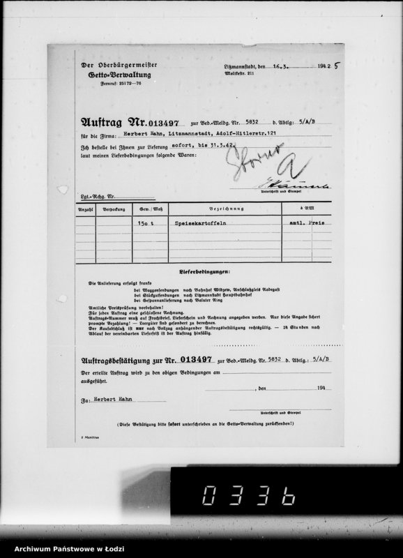 Obraz 9 z jednostki "Aufträge, [Lieferscheinen und Rechnungen] 13491-13540"