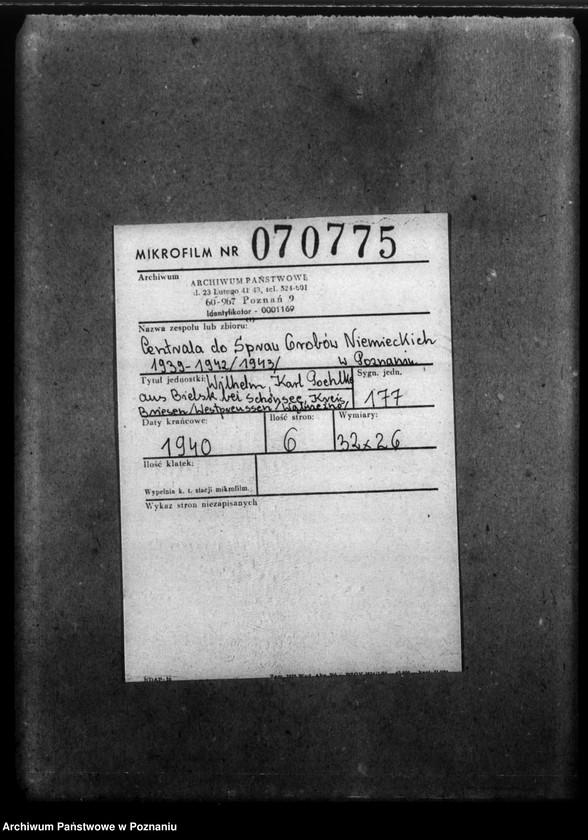 Obraz 2 z jednostki "Wilhelm Karl Pochlke aus Bielsk bei Schönsee, Kreis Briesen/ Westpreussen (Wąbrzeźno)"