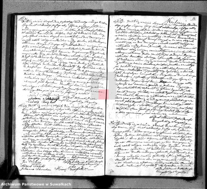 image.from.unit.number "Księga Duplikat do zapisywania aktów Urodzenia, Zaślubienia i Zeyścia w Parafii Ewangelickiey Sereyskiey w roku 1845"