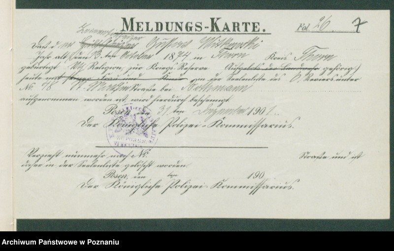 Obraz 9 z jednostki "[Dokumenty dostarczone przez narzeczonych do zawarcia związku małżeńskiego za 1902 rok. Tom III]"